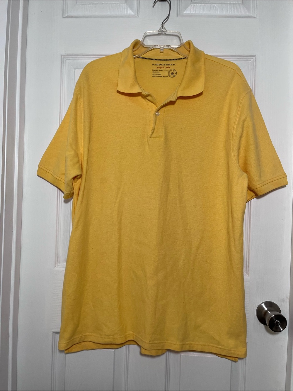 Saddlebred Banana Yellow Men's Polo Shirt